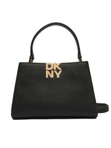 DKNY Torebka Foster R52D1L93 Czarny. Czarne torebki klasyczne DKNY, bez wzorów, ze skóry, bez dodatków. Za 689,99 zł.