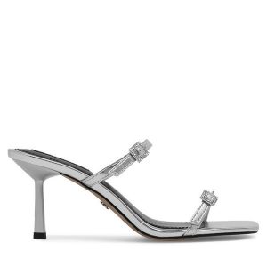 Klapki Nine West. Szare klapki Nine West, bez wzorów, bez obcasa. Za 143,99 zł.