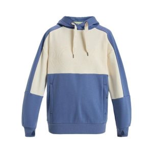 Bluza z kapturem dla Kobiety LIBERTY Niebieski. Niebieskie bluzy Roxy, bez wzorów, z dzianiny, z kapturem. Za 329,99 zł.