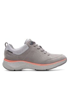 Clarks Sneakersy "Wave2.0 Lace" w kolorze szarym rozmiar: 37. Szare trampki Clarks, bez wzorów, bez zapięcia. Za 197,63 zł.