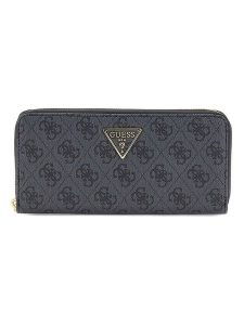 Guess Portfel w kolorze antracytowym - 8 x 12 x 2 cm rozmiar: onesize. Czarne portfele Guess, z aplikacjami, z materiału. Za 221,88 zł.