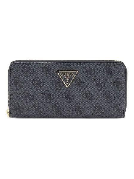 Guess Portfel w kolorze antracytowym - 8 x 12 x 2 cm rozmiar: onesize. Czarne portfele Guess, z aplikacjami, z materiału. Za 221,88 zł.