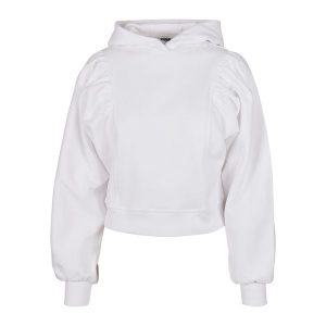 Bluza damska z kapturem Urban Classics Organic Gathering Batwing. Białe bluzy Urban Classics, bez wzorów, z kapturem. Za 267,50 zł.