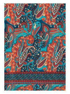 Aller Simplement Szal w kolorze niebiesko-pomarańczowym - 180 x 50 cm rozmiar: 180x50 cm. Niebieskie szaliki Aller Simplement, bez wzorów, z materiału. Za 42,08 zł.