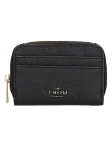 Charm Portfel "Birmingham" w kolorze czarnym - 12,5 x 8,5 x 2,5 cm rozmiar: onesize. Czarne paski Charm, bez wzorów, z materiału. Za 75,34 zł.