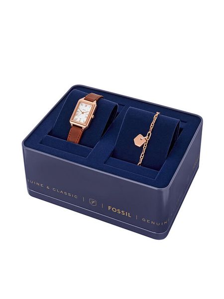 Fossil Zegarek ES5377SET Brązowy. Brązowe, analogowe zegarki Fossil. Za 839,99 zł.