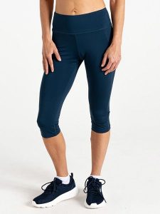 Dare 2b Legginsy sportowe "Influential II" w kolorze granatowym rozmiar: 44. Niebieskie legginsy Dare 2b, bez wzorów, z materiału, outdoorowe. Za 109,78 zł.