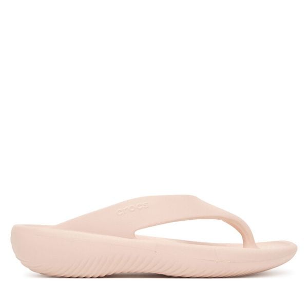 Japonki Crocs. Brązowe klapki Crocs, bez wzorów, bez obcasa. Za 129,99 zł.