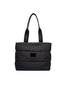 Guess Torba do wózka H6YZ20 W2776 Czarny. Czarne torebki klasyczne Guess, z aplikacjami, z materiału, bez dodatków. Za 394,99 zł.