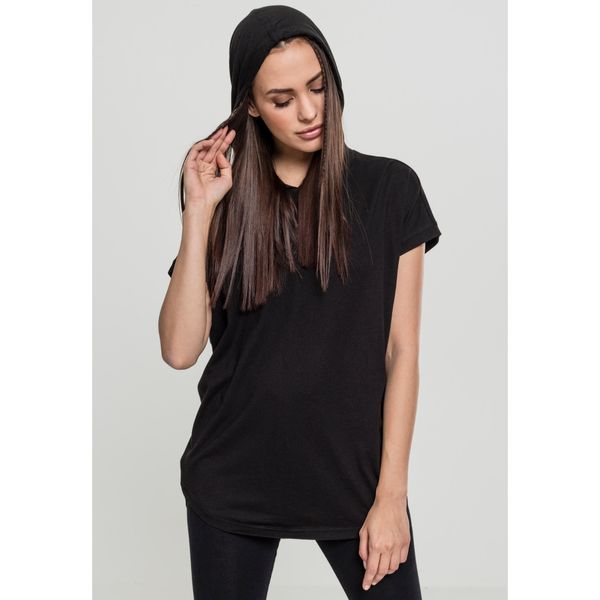 Bluza damska z kapturem Urban Classic basic. Czarne bluzy Urban Classics, bez wzorów, z kapturem. Za 142,00 zł.