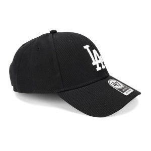 Czapka z daszkiem 47 Brand MLB Los Angeles Dodgers MVP. Czarne czapki 47 Brand, bez wzorów. Za 99,99 zł.