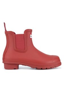 Hunter Kalosze WFS2078RMA Czerwony. Czerwone kalosze Hunter, bez wzorów, z kauczuku. Za 399,99 zł.