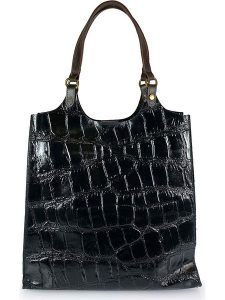 ORE10 Skórzany shopper bag "Prince" w kolorze czarnym - 32 x 35 x 13 cm rozmiar: onesize. Czarne shopper bag ORE10, bez wzorów, z materiału, przez ramię, bez dodatków. Za 275,40 zł.