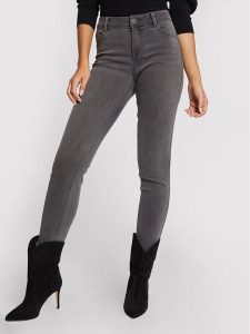 Morgan Jeansy 201-POM.P Szary Slim Fit. Szare jeansy Morgan, bez wzorów, z bawełny. Za 209,99 zł.
