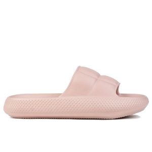 Klapki damskie sportowe Lee MAYA SLIDER WOMEN LOW. Czerwone klapki Lee, bez wzorów, z materiału, bez obcasa. Za 89,00 zł.