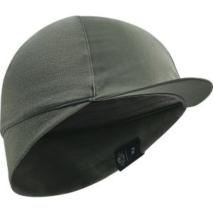 Czapka z daszkiem na rower szosowy Van Rysel Merynos. Czarne czapki VAN RYSEL, bez wzorów, z elastanu, eleganckie. Za 89,99 zł.