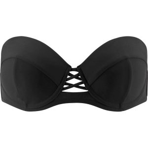 Biustonosz bikini na fiszbinach bonprix czarny. Bikini marki bonprix. Za 79,99 zł.