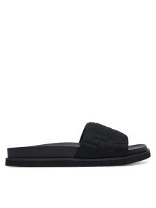Gant Klapki 32507312 Czarny. Czarne klapki GANT, bez wzorów, z materiału, bez obcasa. Za 329,99 zł.
