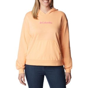 Bluza trekkingowa damska Columbia Logo III French Terry. Niebieskie bluzy Columbia, xs, bez wzorów, bez kaptura. Za 149,99 zł.