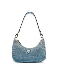 Guess Torebka HWOR93 50720 Niebieski. Niebieskie torebki klasyczne Guess, z aplikacjami, z materiału, bez dodatków. Za 469,99 zł.