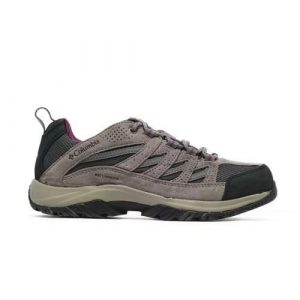 Buty trekkingowe damskie Columbia Crestwood Waterproof. Szare buty trekkingowe Columbia, z materiału, bez zapięcia. Za 428,99 zł.