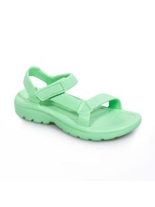 Avispas Sandały "Maui" w kolorze jasnozielonym rozmiar: 39. Zielone sandały Avispas, bez wzorów, z otwartym noskiem, bez obcasa, bez zapięcia. Za 136,13 zł.