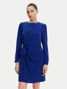 DKNY Sukienka koktajlowa DD4JGD35 Niebieski Regular Fit. Niebieskie kombinezony DKNY, bez wzorów, z syntetyku, wizytowe, bez kołnierzyka, bez ramiączek. Za 419,99 zł.