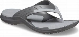 Japonki Dla Dorosłych Crocs Modi Sport Flip. Szare klapki Crocs, bez wzorów, z materiału, bez obcasa. Za 139,99 zł.
