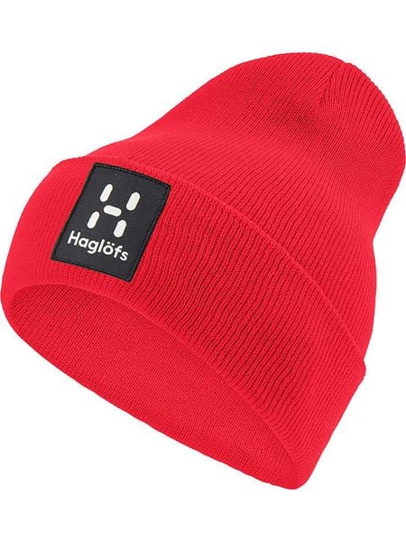 Haglöfs Czapka beanie "Aze" w kolorze czerwonym rozmiar: onesize. Czerwone czapki Haglöfs, bez wzorów, ze splotem. Za 96,14 zł.