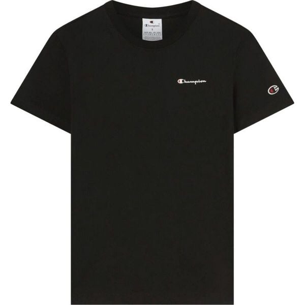 T-shirt Damski. Czarne t-shirty Champion, bez wzorów, bez kołnierzyka, bez ramiączek. Za 131,99 zł.