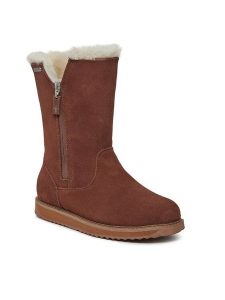 EMU Australia Śniegowce Gravelly 2.0 W12985 Brązowy. Brązowe buty zimowe EMU Australia, ze skóry, bez obcasa, bez zapięcia. Za 899,99 zł.