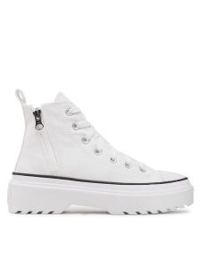 Converse Trampki Chuck Taylor All Star Lugged Lift Hi A03012C Biały. Białe trampki Converse, bez wzorów, z materiału, bez zapięcia. Za 249,99 zł.