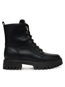 Guess Trapery FLTFNA ELE10 Czarny. Czarne buty zimowe Guess, ze skóry, bez obcasa, bez zapięcia. Za 639,99 zł.