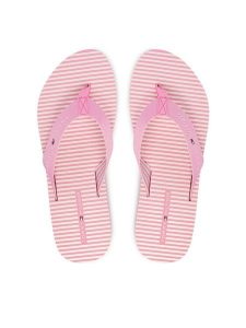 Tommy Hilfiger Japonki Th Ithaca Stripe Summer Sandal FW0FW09192 Różowy. Czerwone klapki TOMMY HILFIGER, bez wzorów, z materiału, bez obcasa. Za 169,99 zł.