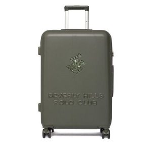Walizka średnia Beverly Hills Polo Club. Brązowe walizki Beverly Hills Polo Club, bez wzorów, średnie. Za 359,99 zł.