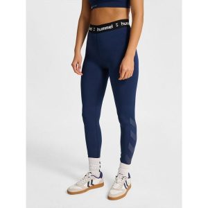Damskie legginsy Hummel Pulse. Niebieskie legginsy Hummel, bez wzorów. Za 175,00 zł.
