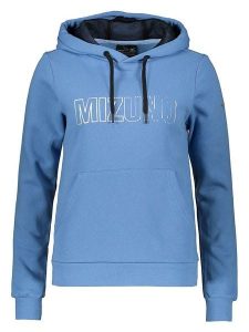 Mizuno Bluza w kolorze niebieskim rozmiar: XL. Niebieskie bluzy Mizuno, xl, bez wzorów, z kapturem. Za 127,35 zł.