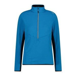 Damska bluza rozpinana do połowy CMP. Niebieskie bluzy CMP, bez wzorów, bez kaptura. Za 340,00 zł.