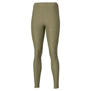 Damskie legginsy Mizuno Active Alpha. Zielone legginsy Mizuno, bez wzorów, z tkaniny, długie. Za 289,00 zł.