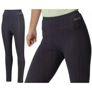 Legginsy sportowe dla kobiet Regatta RWJ260R. Czarne legginsy Regatta, bez wzorów. Za 69,99 zł.