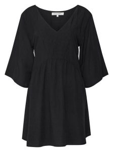 Banana Moon Sukienka letnia Agathe Holidays LHN01 Czarny Loose Fit. Czarne kombinezony Banana Moon, na lato, m, bez wzorów, z wiskozy, bez kołnierzyka, bez ramiączek. Za 379,99 zł.