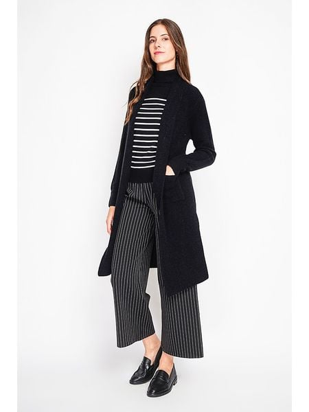 ASSUILI Kardigan w kolorze czarnym rozmiar: 42. Czarne kardigany Assuili, ze splotem. Za 196,24 zł.