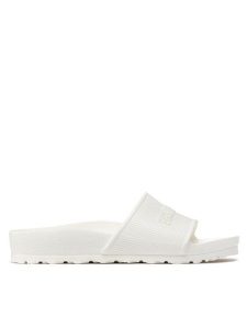 Birkenstock Klapki Barbados EVA 1015399 Biały. Białe klapki Birkenstock, bez wzorów, z syntetyku, bez obcasa. Za 139,00 zł.