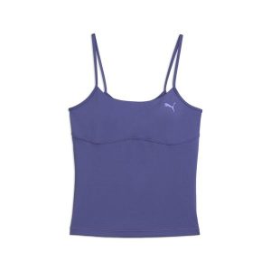 Damska koszulka bez rękawów 2 w 1 MOVE PUMA Blue Crystal. Niebieskie koszulki sportowe Puma, bez wzorów, bez ramiączek. W wyprzedaży za 114,00 zł.