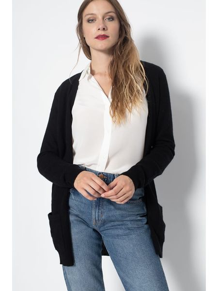 Perfect Cashmere Kaszmirowy kardigan "Pearl" w kolorze czarnym rozmiar: L. Czarne kardigany Perfect Cashmere, z kaszmiru. Za 440,28 zł.