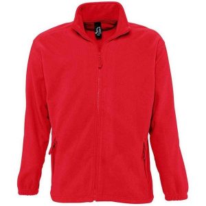 Bluza Polarowa Unisex Dla Dorosłych North. Czerwone kurtki SOL'S, na zimę, s, bez wzorów, z polaru, bez kaptura. Za 109,99 zł.