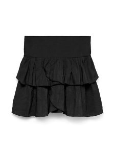 Vero Moda Spódnica mini Clara 10336425 Czarny Regular Fit. Czarne spódnice Vero Moda, s, bez wzorów, z wiskozy, mini. Za 119,99 zł.