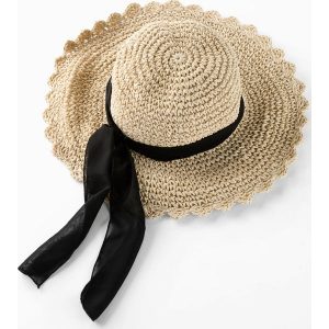 Kapelusz słomkowy. Brązowe kapelusze bonprix, bez wzorów, eleganckie. Za 67,99 zł.