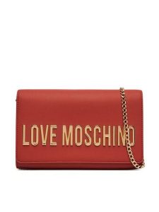LOVE MOSCHINO Torebka JC4103PP0PKD0459 Czerwony. Czerwone torebki wieczorowe LOVE MOSCHINO, bez wzorów, ze skóry, bez dodatków. Za 699,99 zł.
