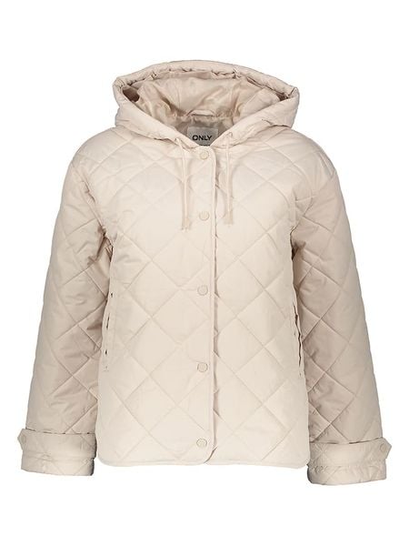 ONLY Kurtka pikowana w kolorze beżowym rozmiar: S. Brązowe kurtki ONLY, s, bez wzorów, bez kaptura. Za 159,95 zł.